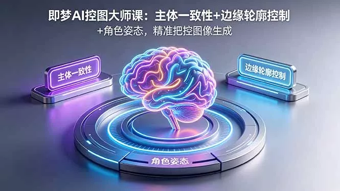 即梦AI控图大师课：主体一致性+边缘轮廓控制+角色姿态，精准把控图像生成客创社区-专注互联网轻资产资源整合与分享客创社区-专注互联网轻资产资源整合与分享